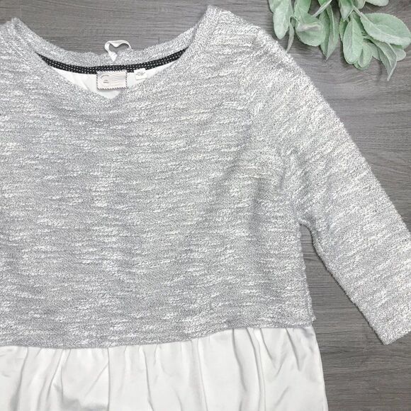 POSTMARK | sz S gray marled split back sweater - Picture 2 of 5